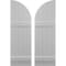 Ekena Millwork Americraft 5-Board (2 Batten) Wood Joined Board-n-Batten Shutters w/ Arch Top, ARW101BQ518X77PRH ARW101BQ518X77PRH - alternate 1